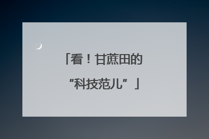 看！甘蔗田的“科技范儿”